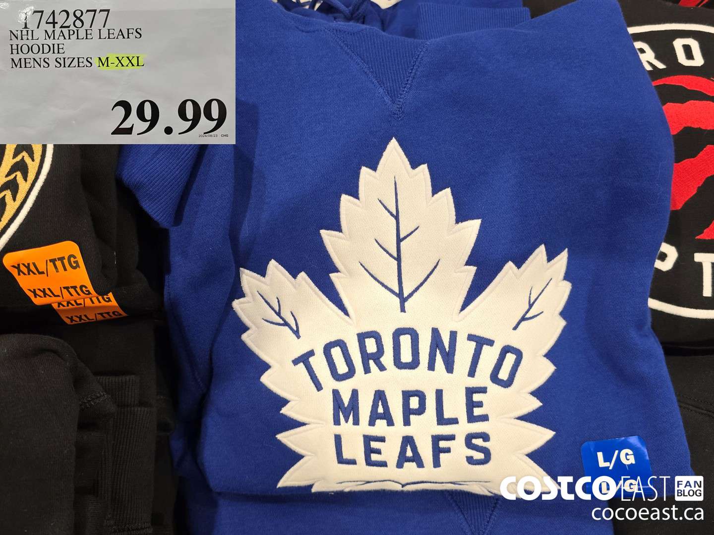 1742877 NHL MAPLE LEAFS HOODIE MENS SIZES M-XXL $29.99
