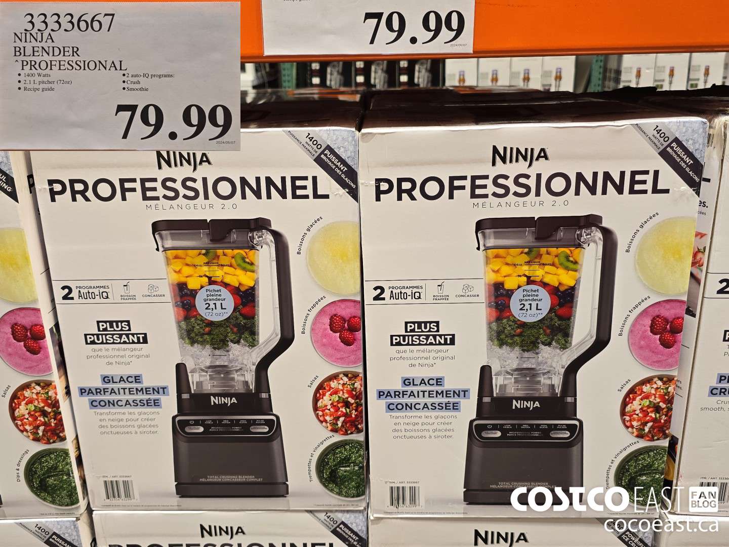 3333667 NINJA BLENDER PROFESSIONAL. $79.99