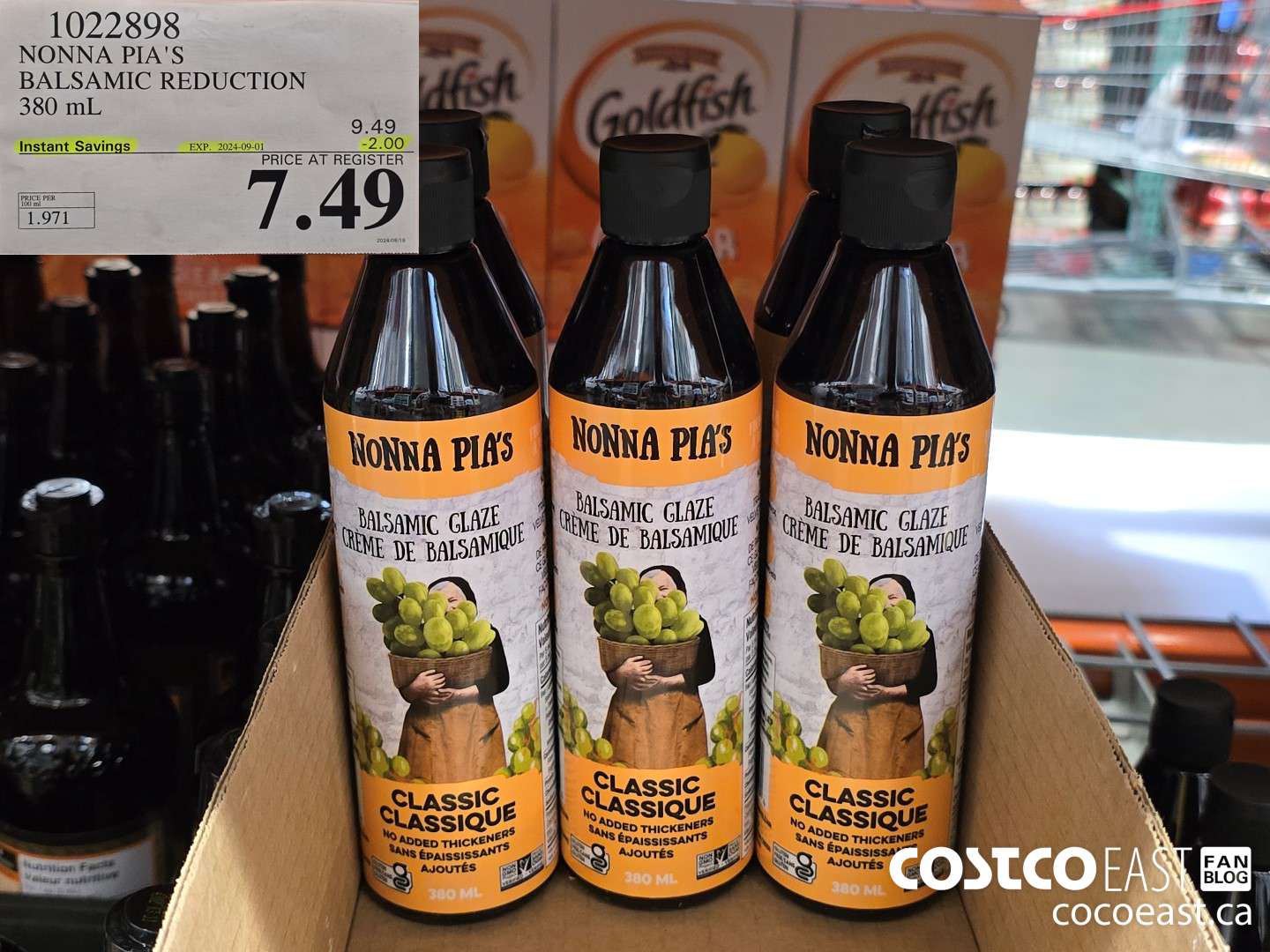 1022898 NONNA PIA'S BALSAMIC REDUCTION 380 ML ($2.00 INSTANT SAVINGS EXPIRES ON 2024-09-01) $7.49