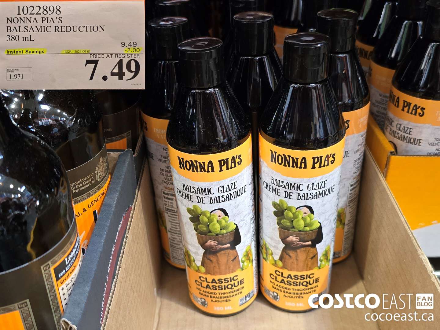 1022898 NONNA PIA'S BALSAMIC REDUCTION 380 ML ($2.00 INSTANT SAVINGS EXPIRES ON 2024-09-01) $7.49