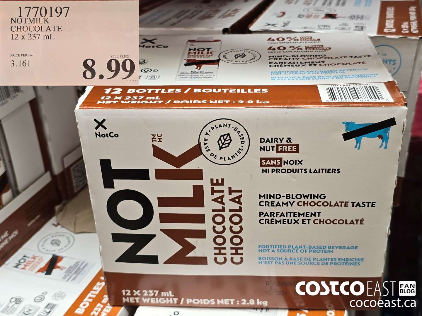 1770197 NOTMILK CHOCOLATE 12 X 237 ML $8.99