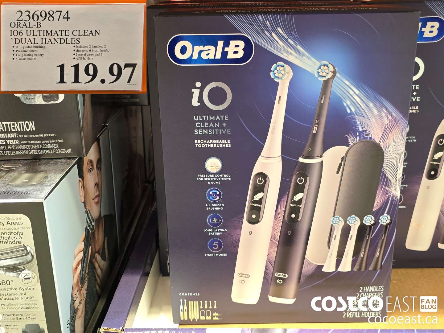 2369874 ORAL-B 106 ULTIMATE CLEAN DUAL HANDLES $119.97