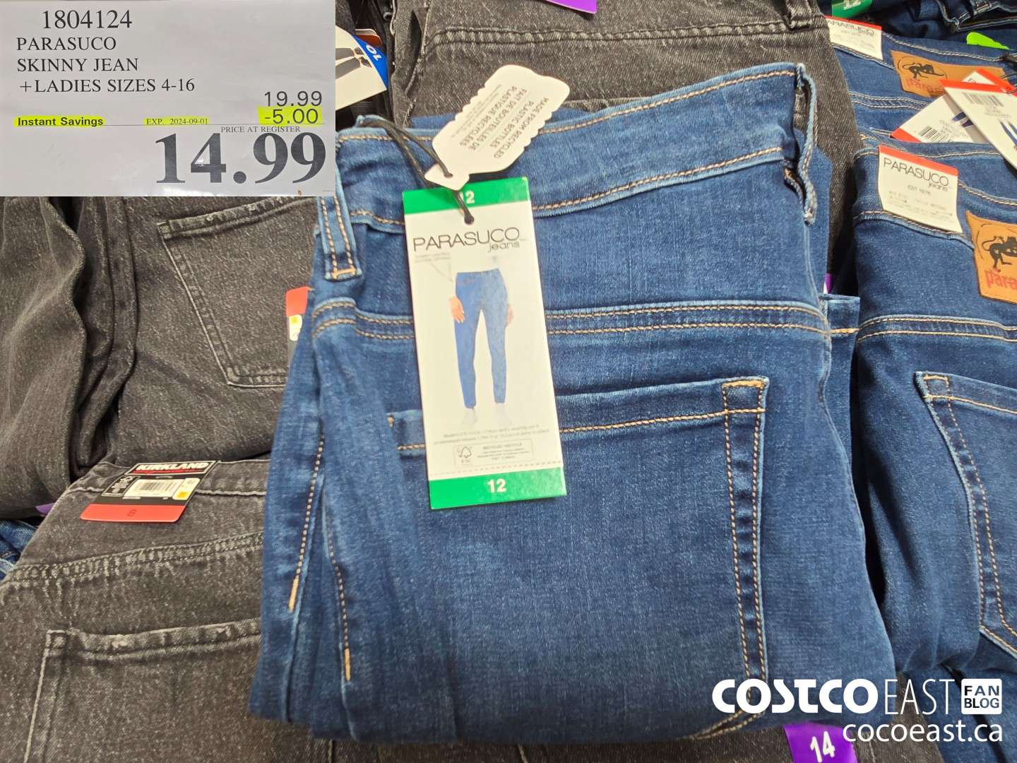 1804124 PARASUCO SKINNY JEAN +LADIES SIZES 4-16 ($5.00 INSTANT SAVINGS EXPIRES ON 2024-09-01) $14.99