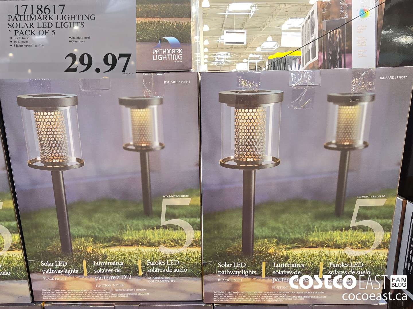 1718617 PATHMARK LIGHTING SOLAR LED LIGHTS PACK OF 5 $29.97