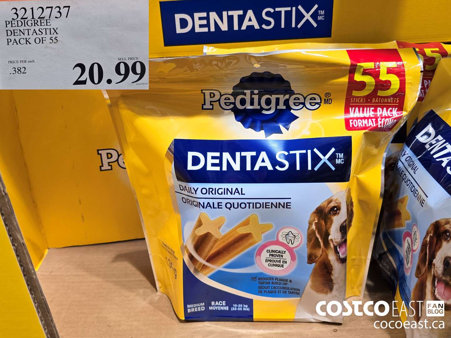 3212737 PEDIGREE DENTASTIX pack of 55 $20.99