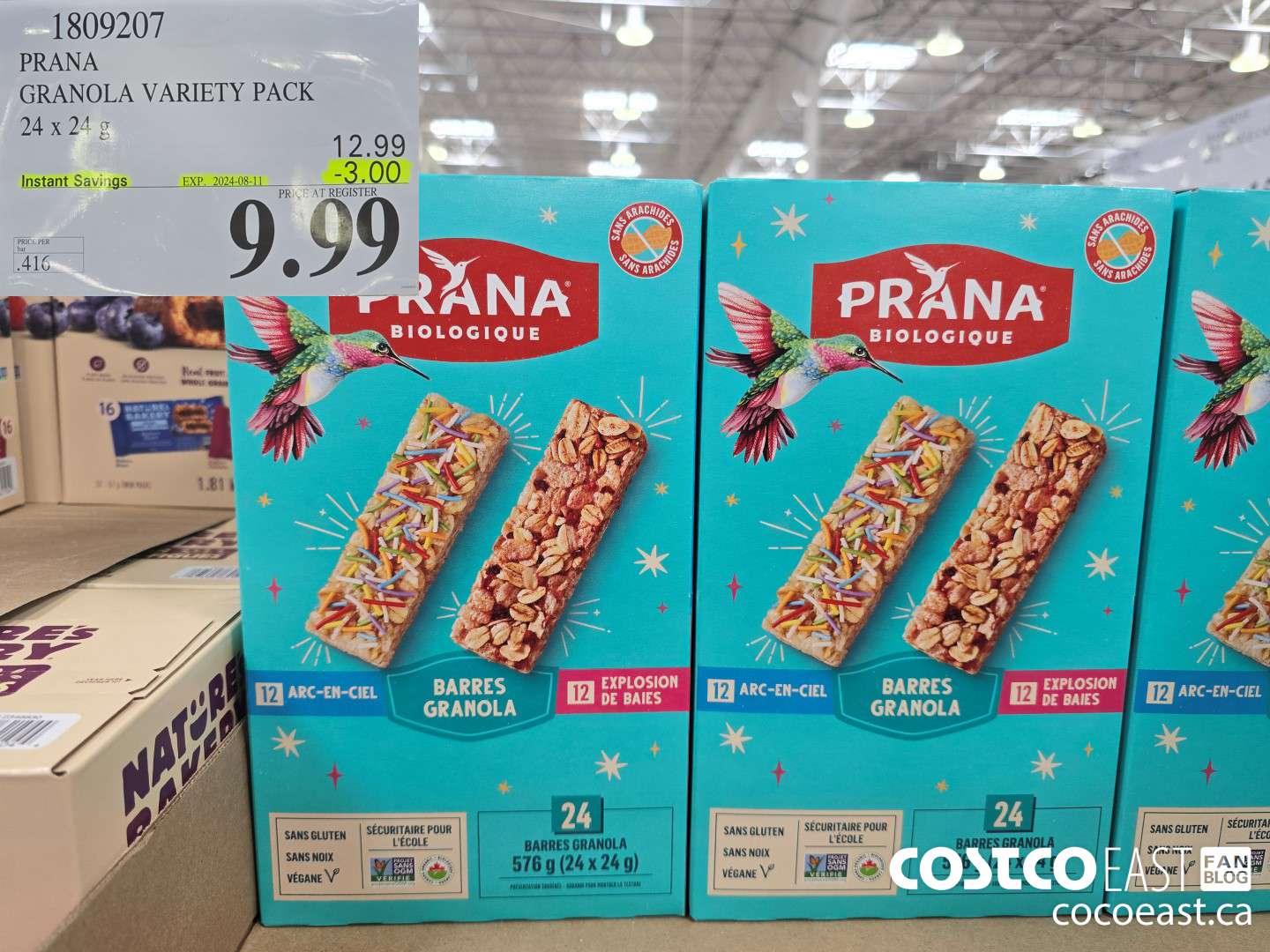 1809207 PRANA GRANOLA VARIETY PACK 24 x 24 G ($3.00 INSTANT SAVINGS EXPIRES ON 2024-08-11) $9.99