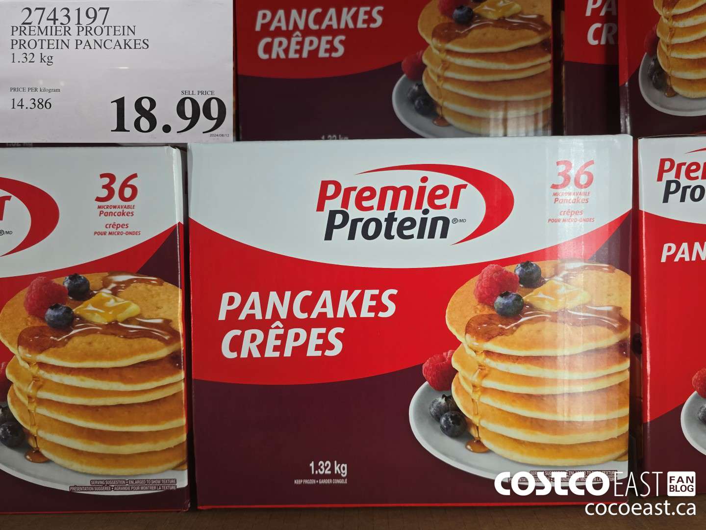 2743197 PREMIER PROTEIN PROTEIN PANCAKES 1.32 KG $18.99