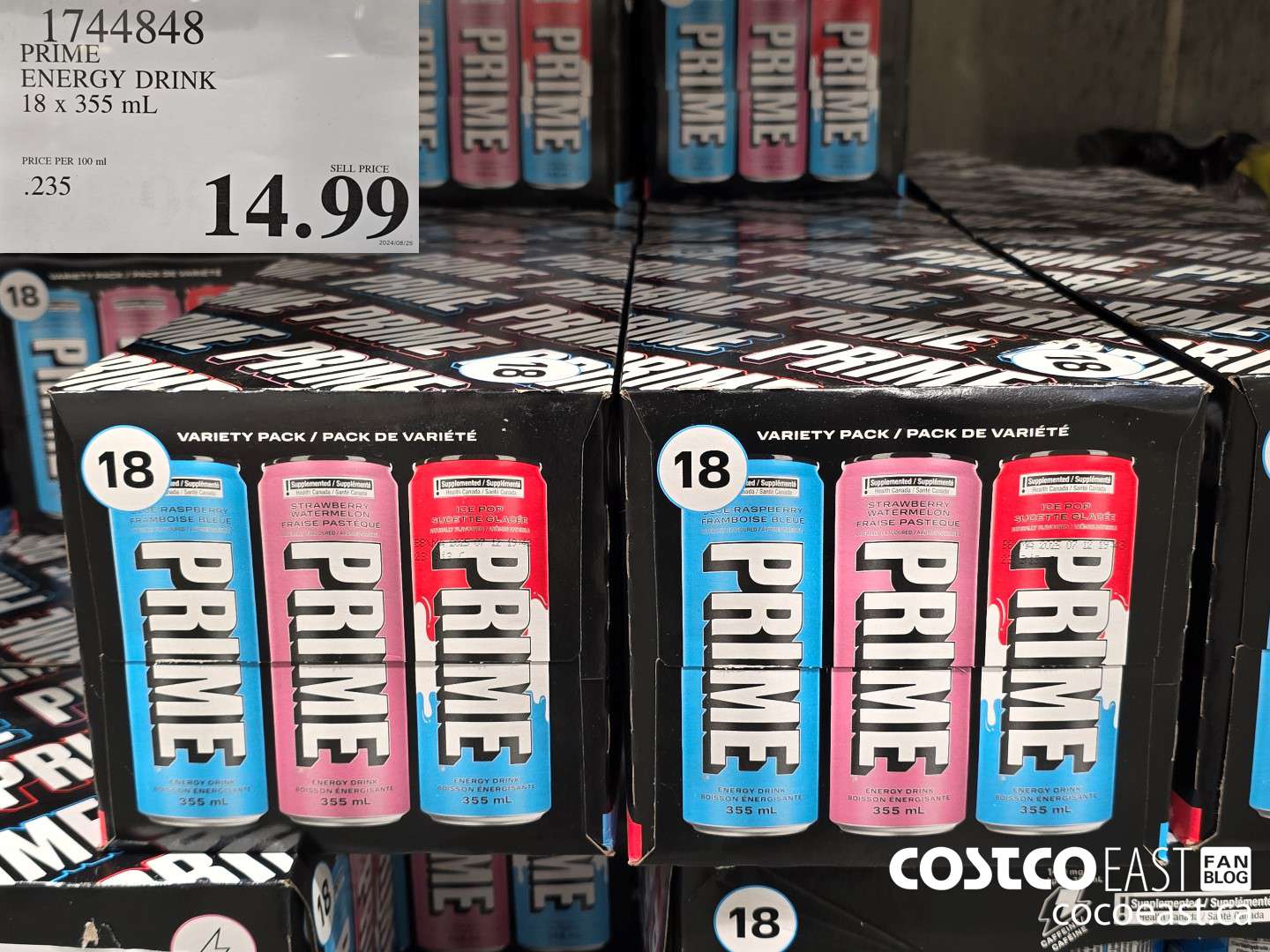 1744848 PRIME ENERGY DRINK 18 X 355 ML $14.99