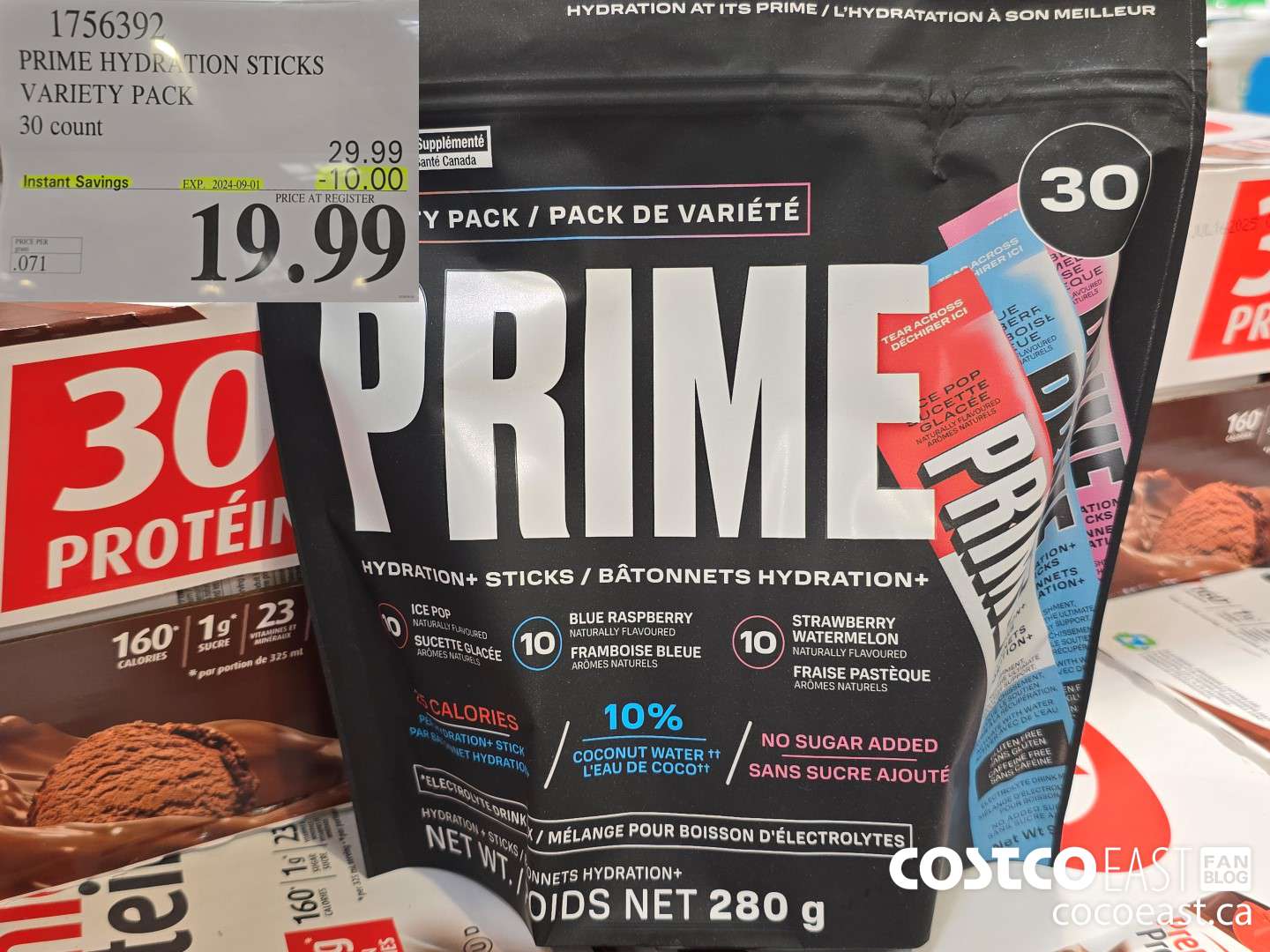 1756392 PRIME HYDRATION STICKS VARIETY PACK 30 count ($10.00 INSTANT SAVINGS EXPIRES ON 2024-09-01) $19.99