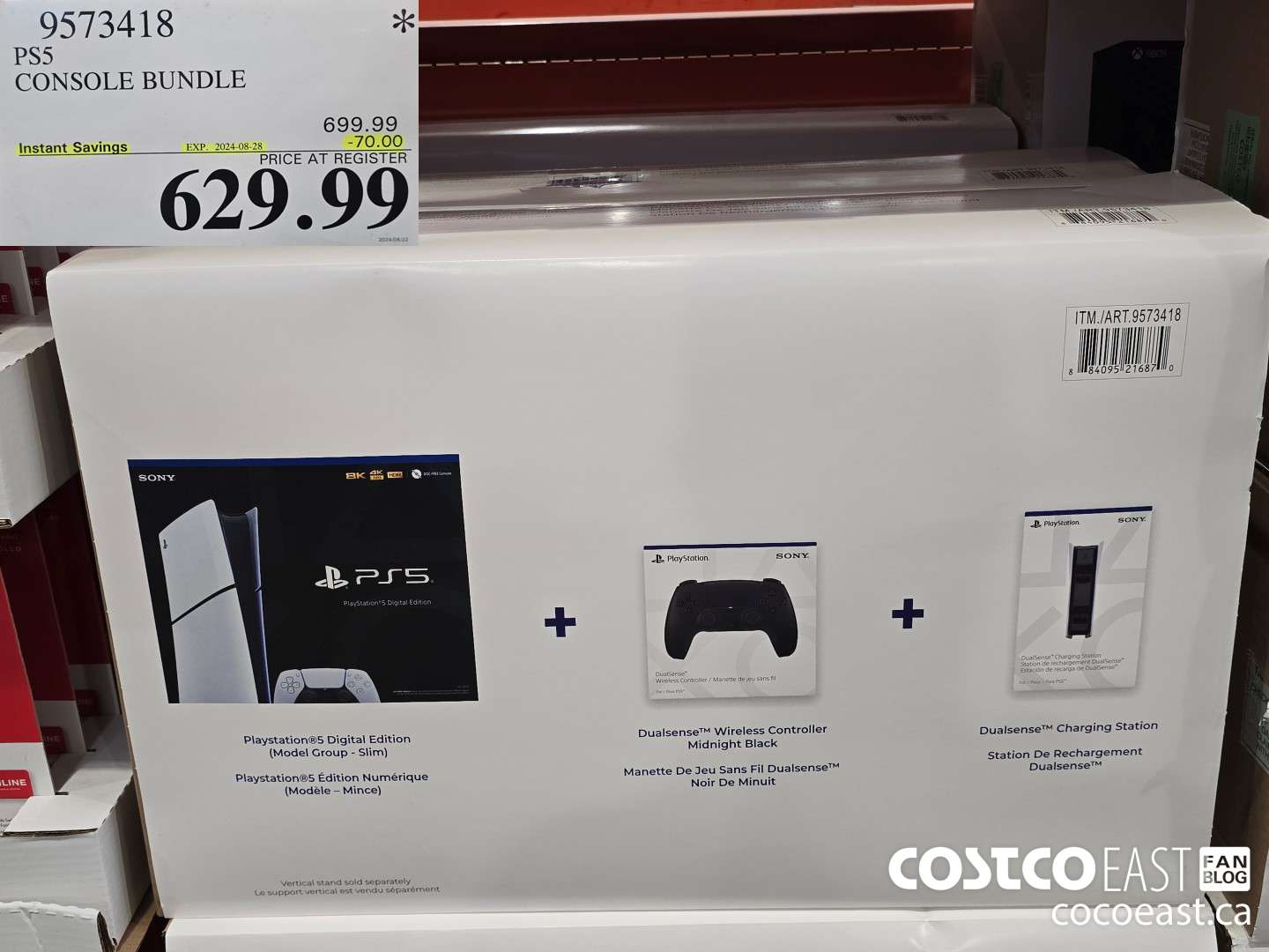 9573418 PS5 CONSOLE BUNDLE ($70.00 INSTANT SAVINGS EXPIRES ON 2024-08-28) $629.99