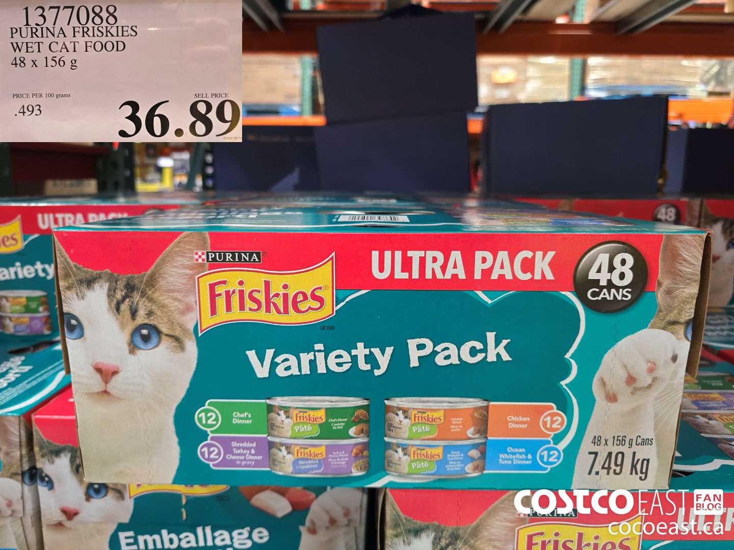 1377088 PURINA FRISKIES WET CAT FOOD 48 X 156 G $38.99