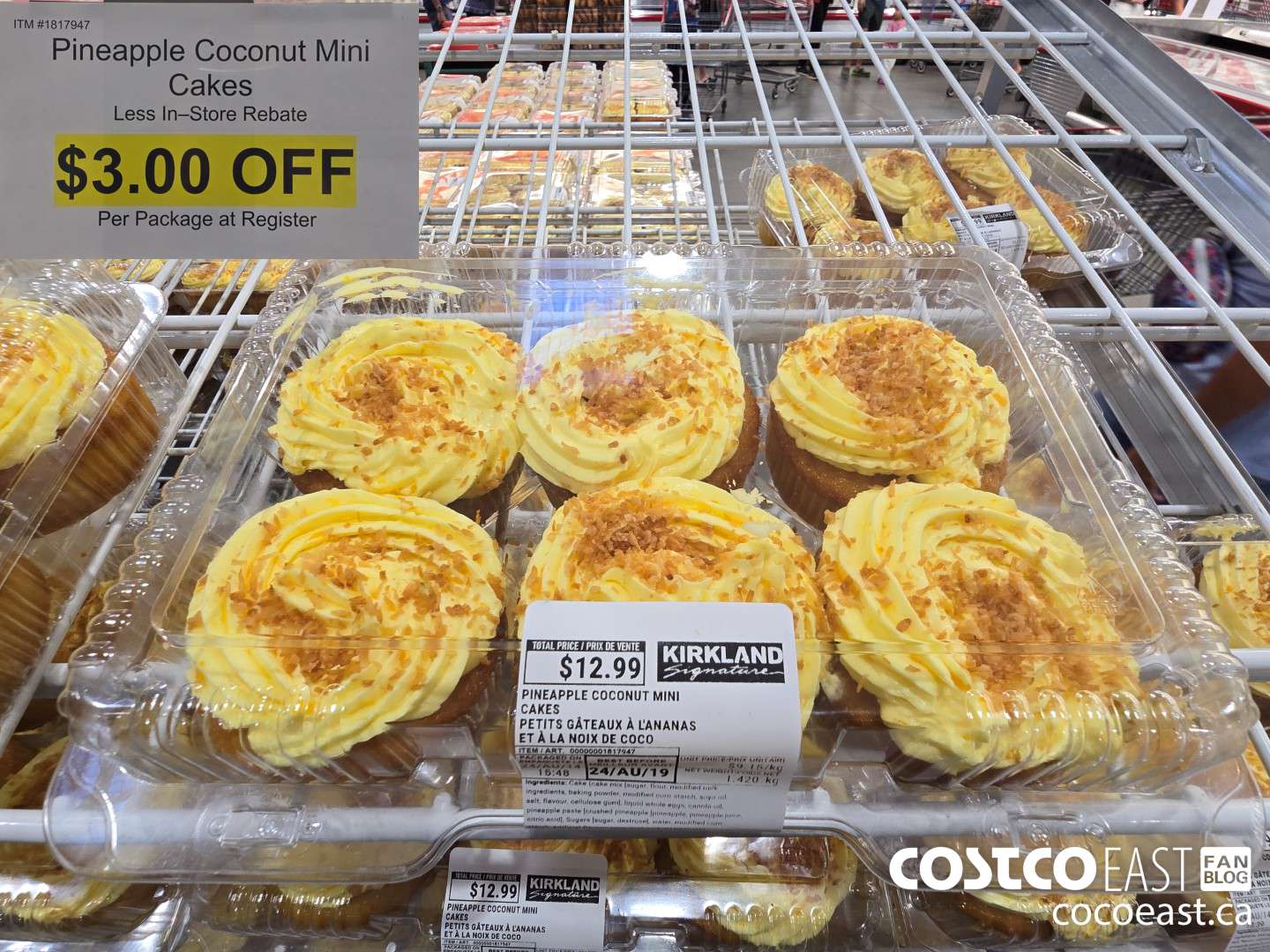 1817947 Pineapple Coconut Mini Cakes ($3.00 INSTANT SAVINGS)