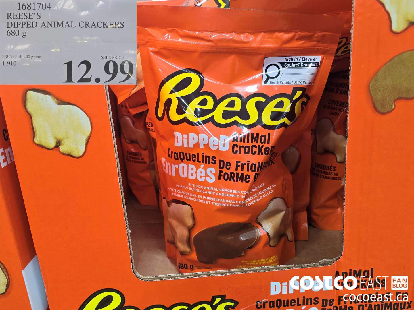 1681704 REESE'S DIPPED ANIMAL CRACKERS 680 g $12.99