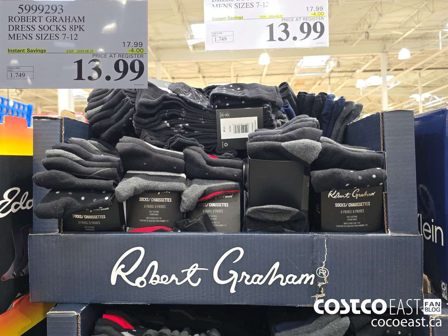 5999293 ROBERT GRAHAM DRESS SOCKS 8PK MENS SIZES 7-12 ($4.00 INSTANT SAVINGS EXPIRES ON 2024-08-25) $13.99