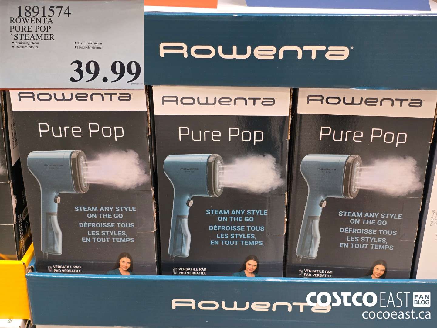 1891574 ROWENTA PURE POP STEAMER $39.99