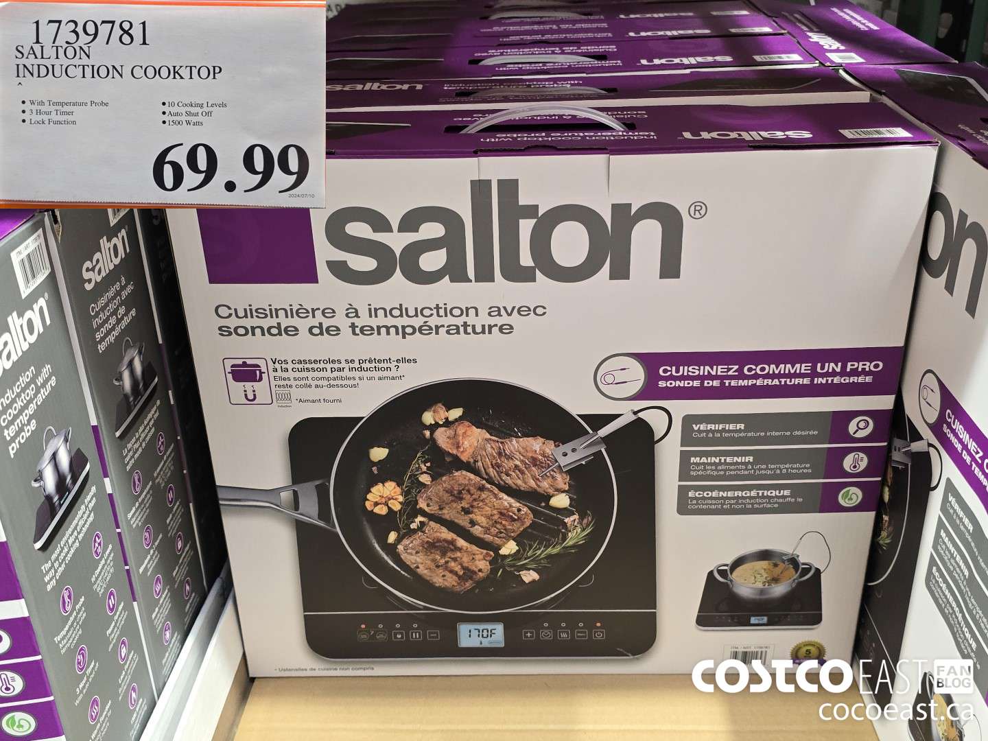 1739781 SALTON INDUCTION COOKTOP $69.99