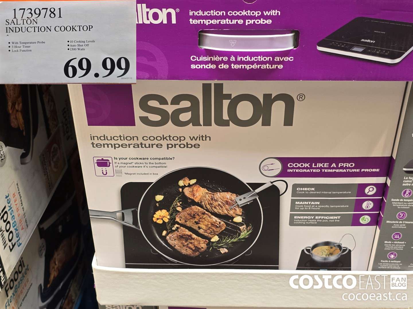 1739781 SALTON INDUCTION COOKTOP $69.99
