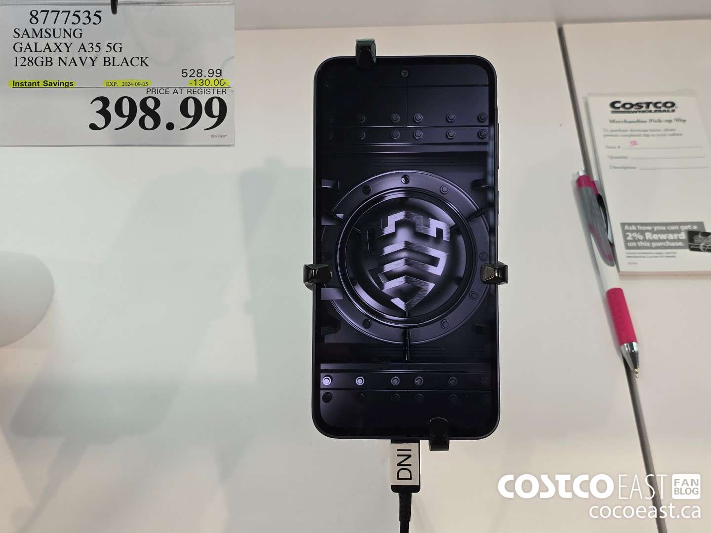 8777535 SAMSUNG GALAXY A35 5G 128GB NAVY BLACK ($130.00 INSTANT SAVINGS EXPIRES ON 2024-09-05) $398.99