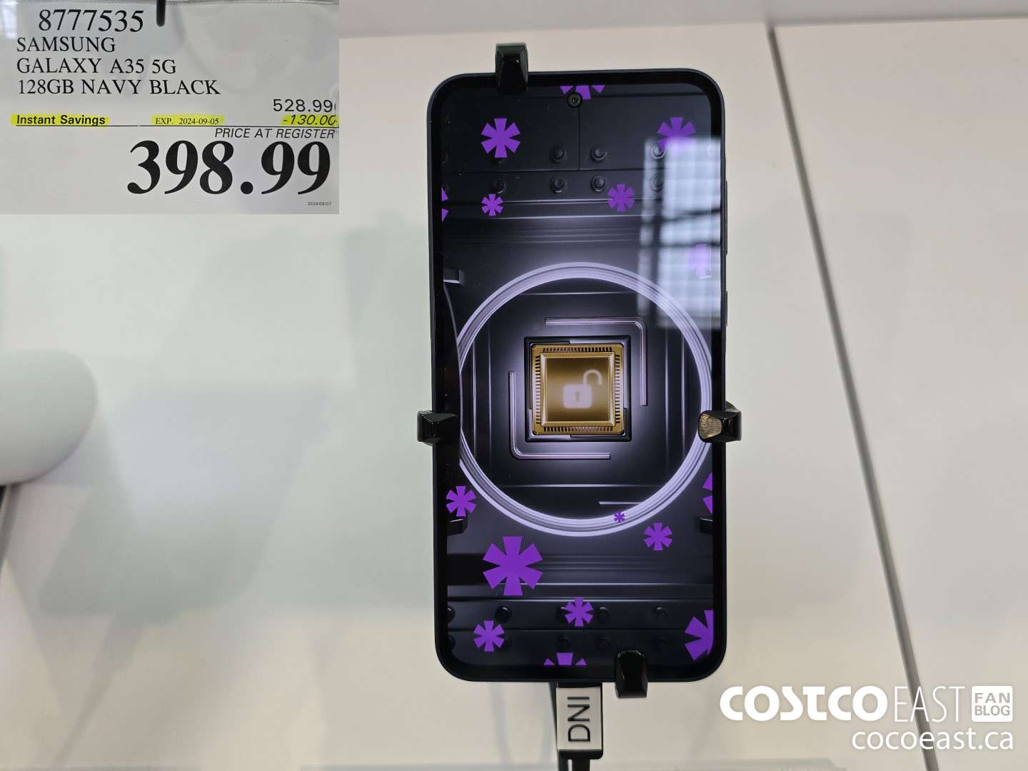 8777535 SAMSUNG GALAXY A35 5G 128GB NAVY BLACK ($130.00 INSTANT SAVINGS EXPIRES ON 2024-09-05) $398.99