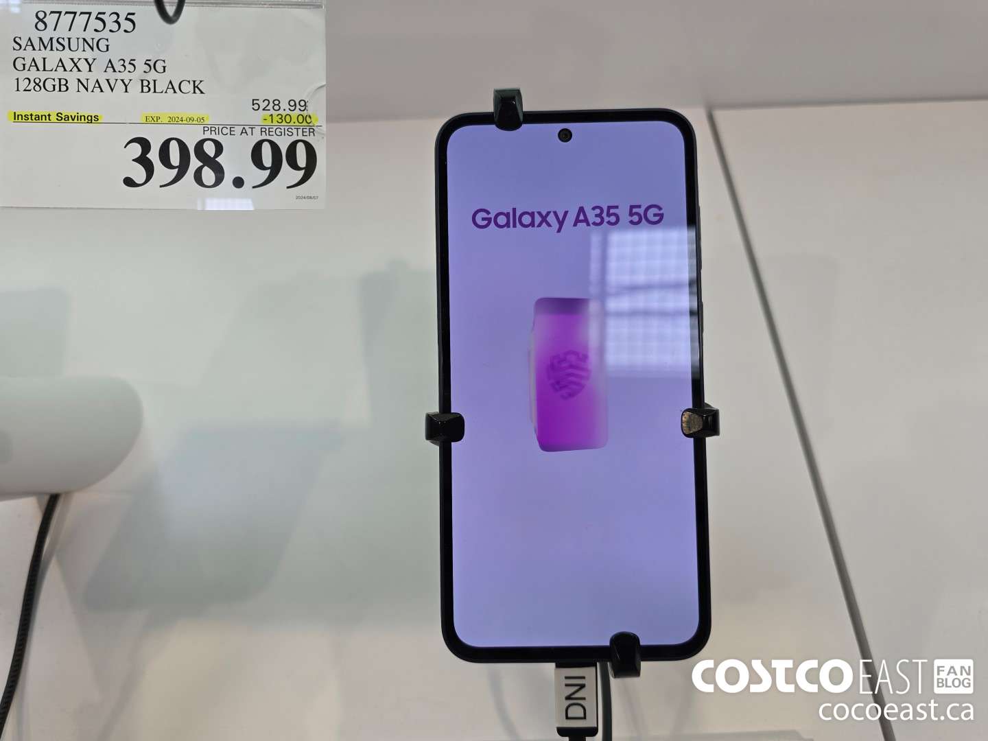 8777535 SAMSUNG GALAXY A35 5G 128GB NAVY BLACK ($130.00 INSTANT SAVINGS EXPIRES ON 2024-09-05) $398.99