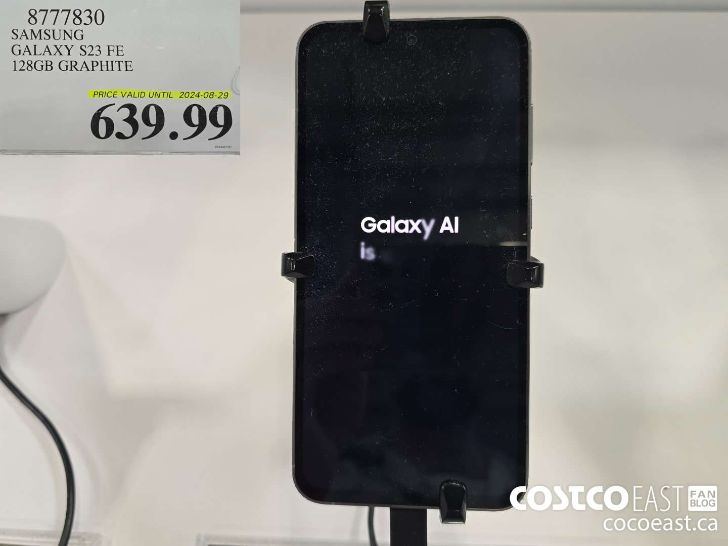 8777830 SAMSUNG GALAXY S23 FE 128GB GRAPHITE $639.99