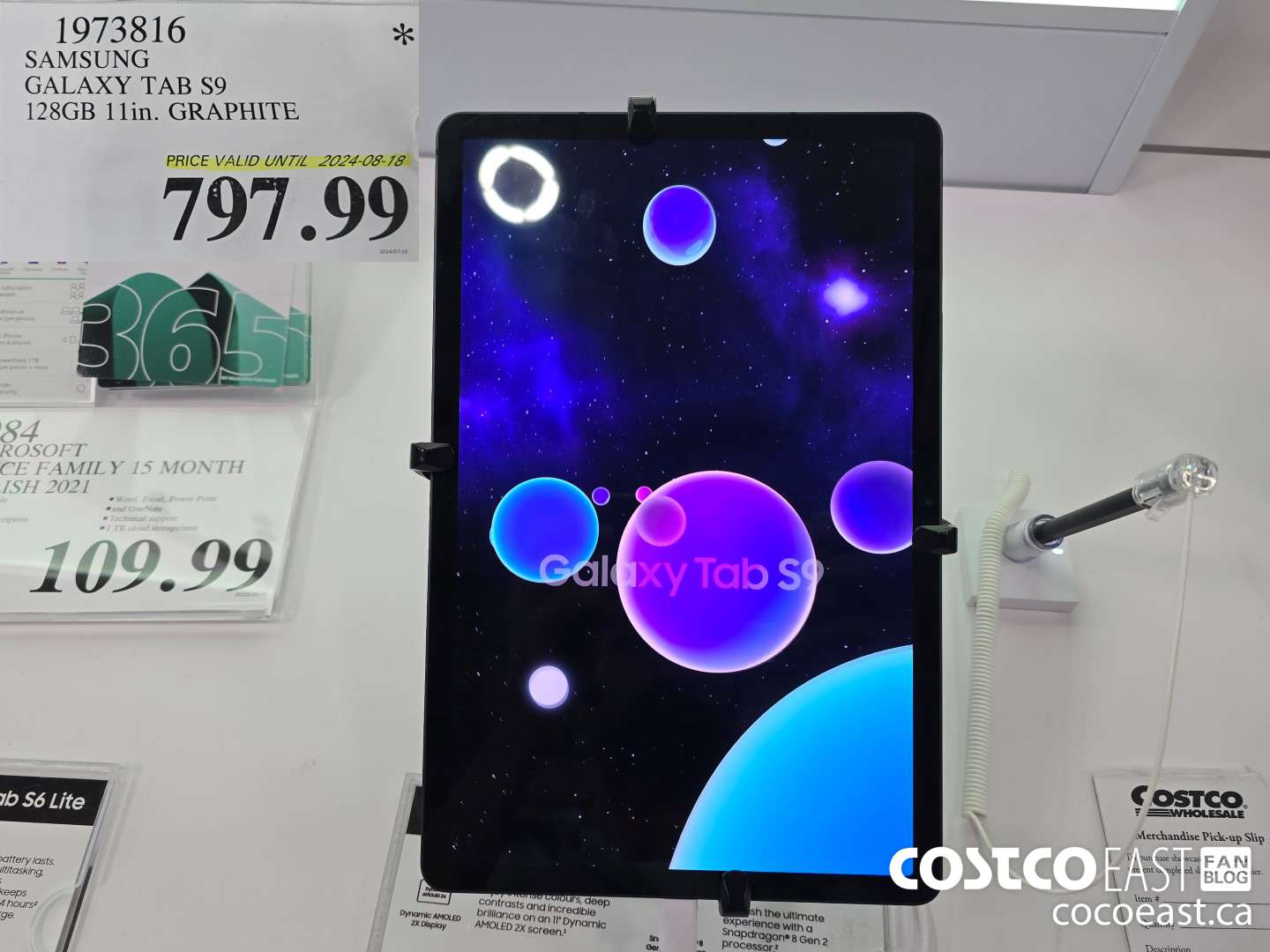 1973816 SAMSUNG GALAXY TAB S9 128GB 11 in. GRAPHITE $797.99