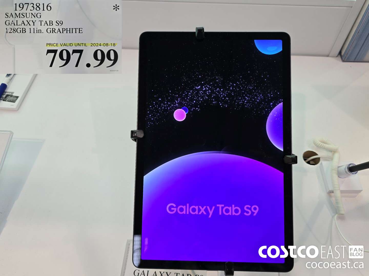 1973816 SAMSUNG GALAXY TAB S9 128GB 11 in. GRAPHITE $797.99
