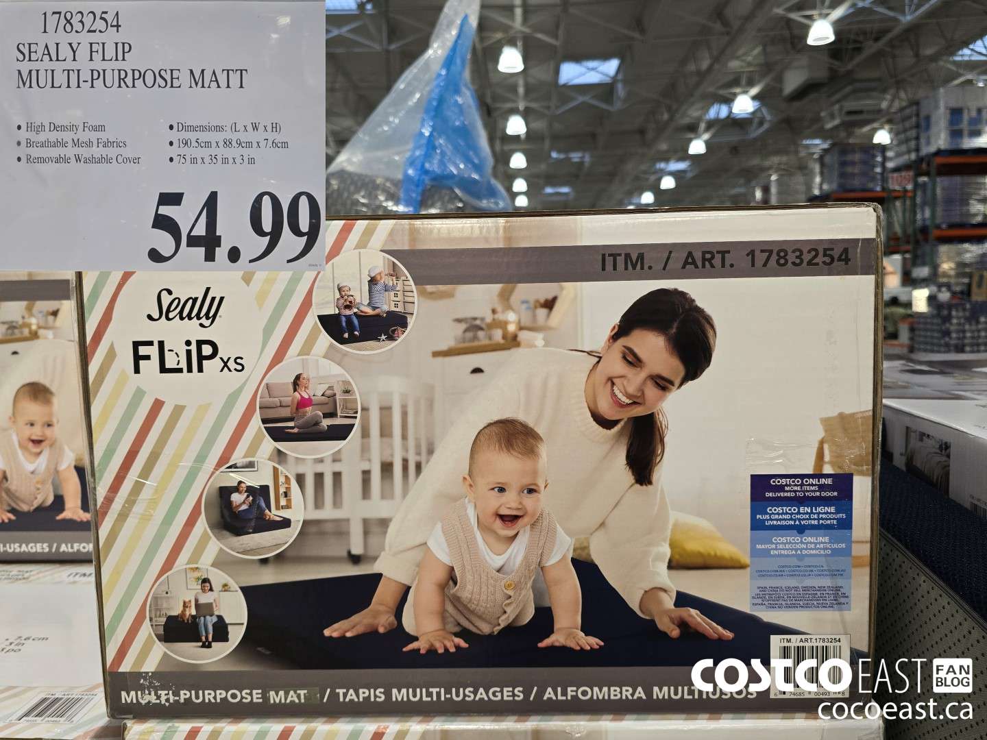 1783254 SEALY FLIP MULTI-PURPOSE MATT $54.99