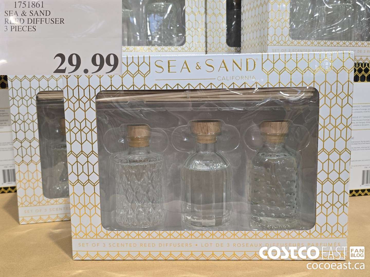 1751861 SEA & SAND REED DIFFUSER 3 PIECES $29.99