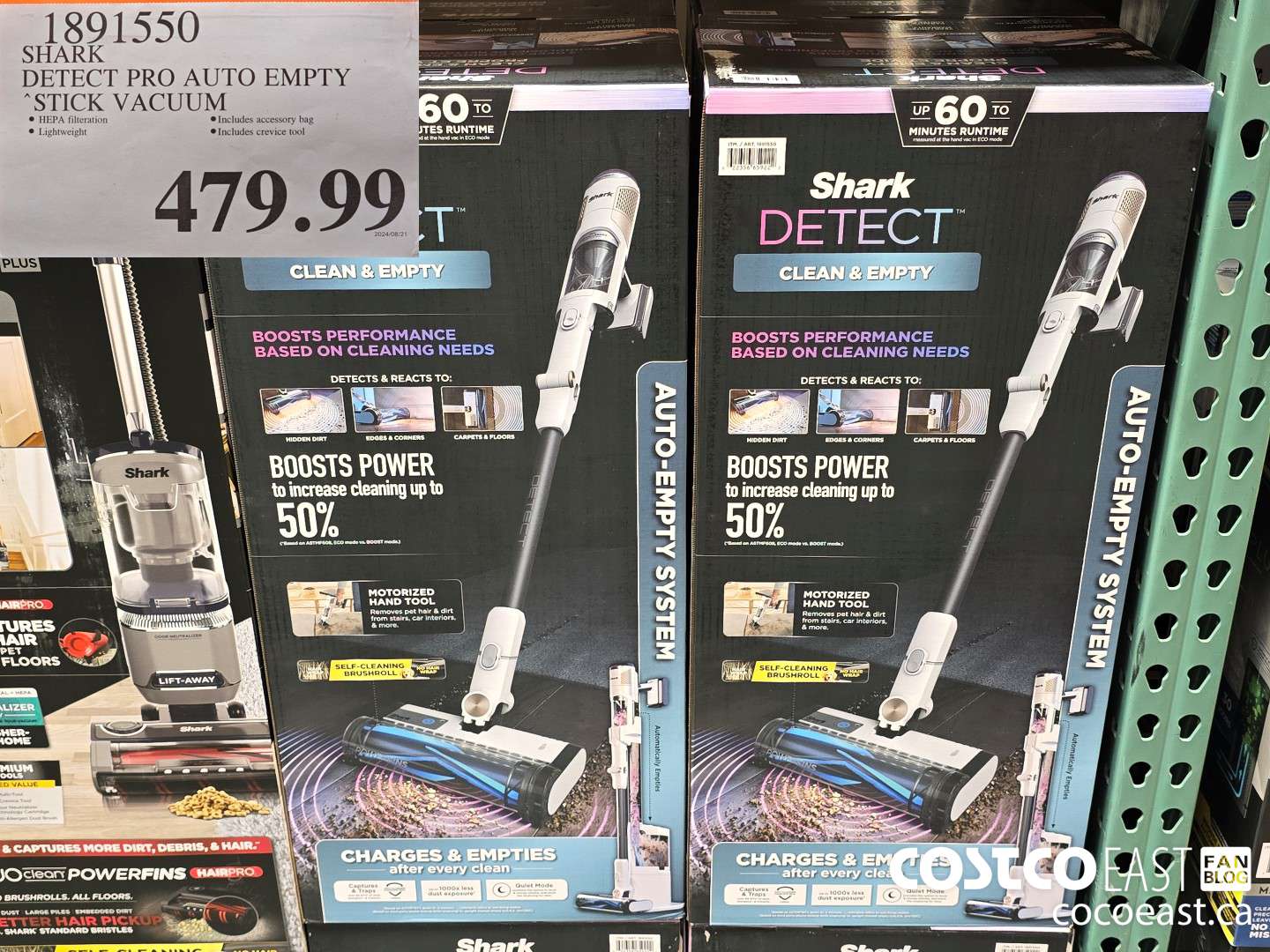 1891550 SHARKVACUUM DETECT PRO AUTO EMPTY STICK $479.99