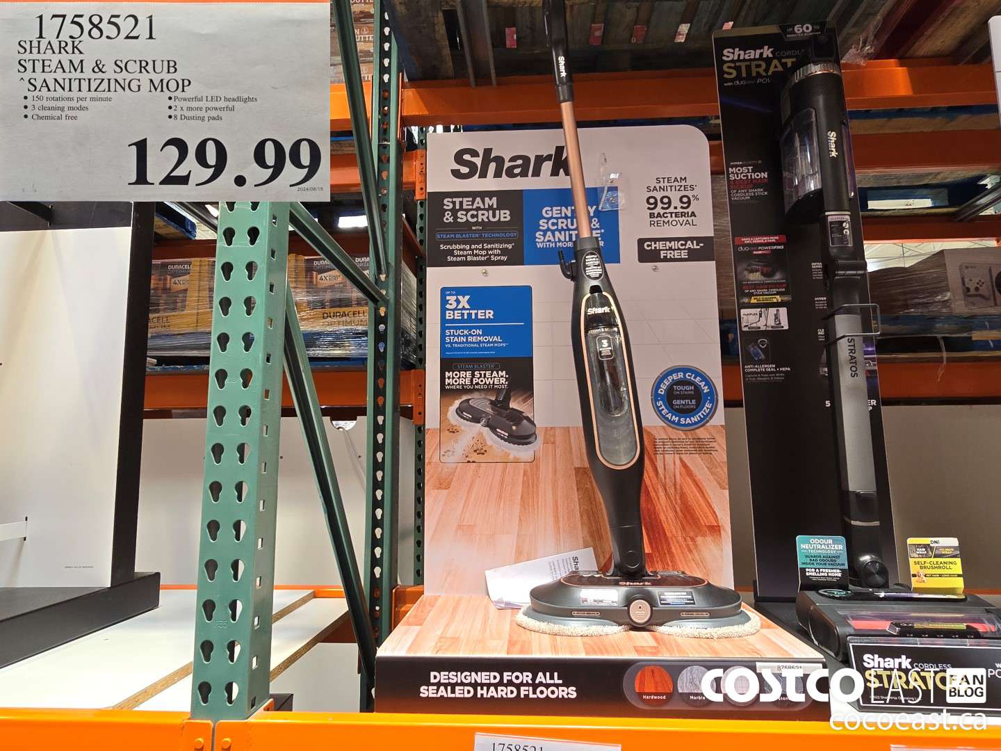 1758521 SHARK STEAM & SCRUB SANITIZING MOP $129.99