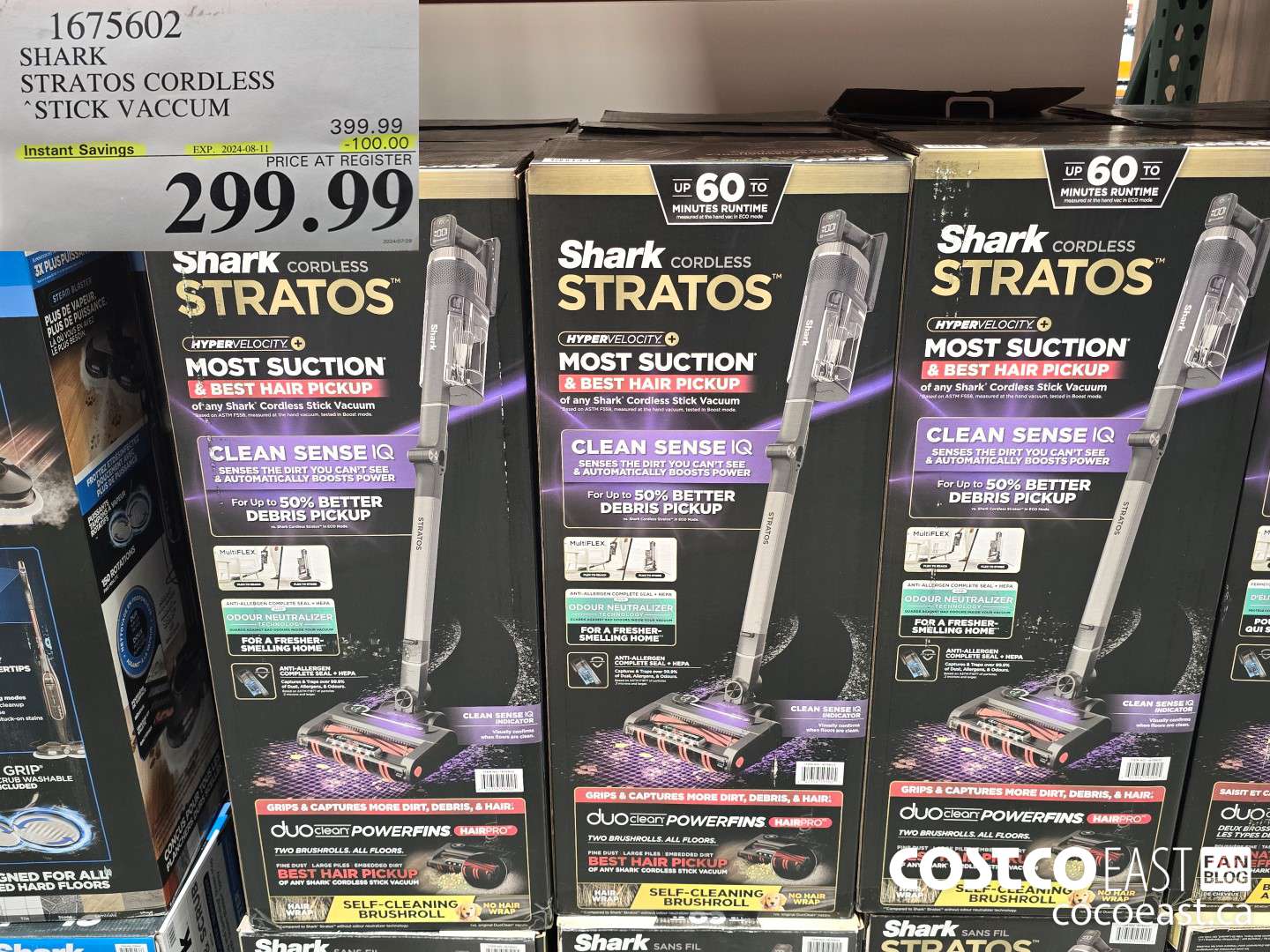 1675602 SHARK STRATOS CORDLESS STICK VACUUM ($100.00 INSTANT SAVINGS EXPIRES ON 2024-08-11) $299.99