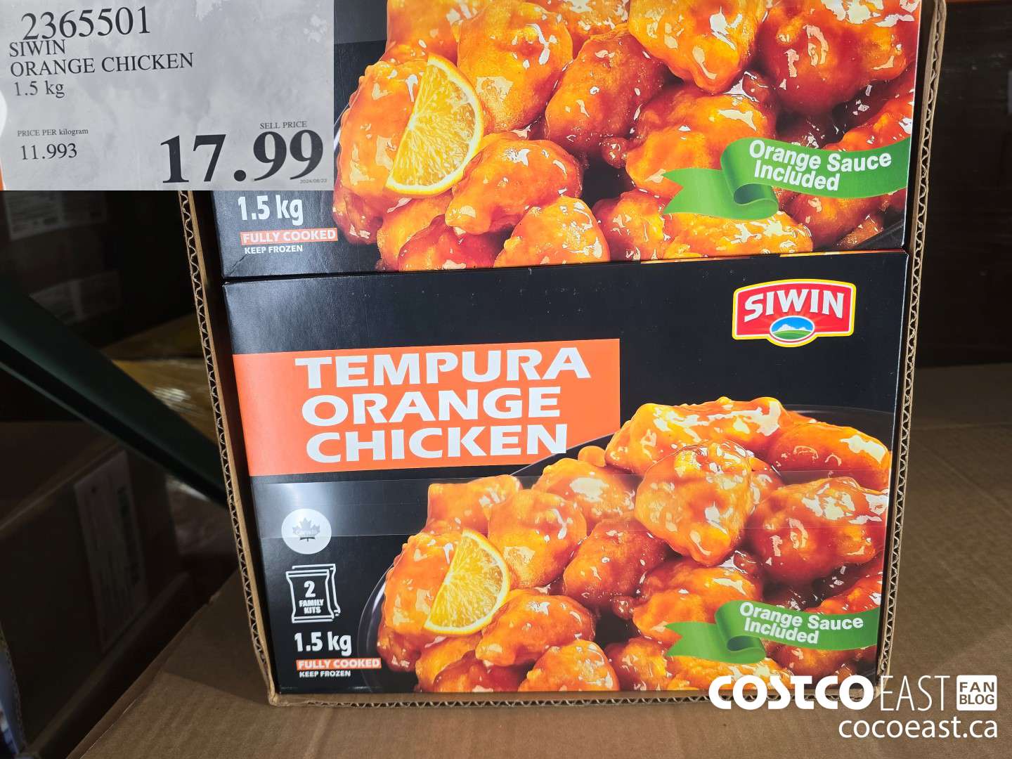 2365501 SIWIN ORANGE CHICKEN 1.5 kg $17.99