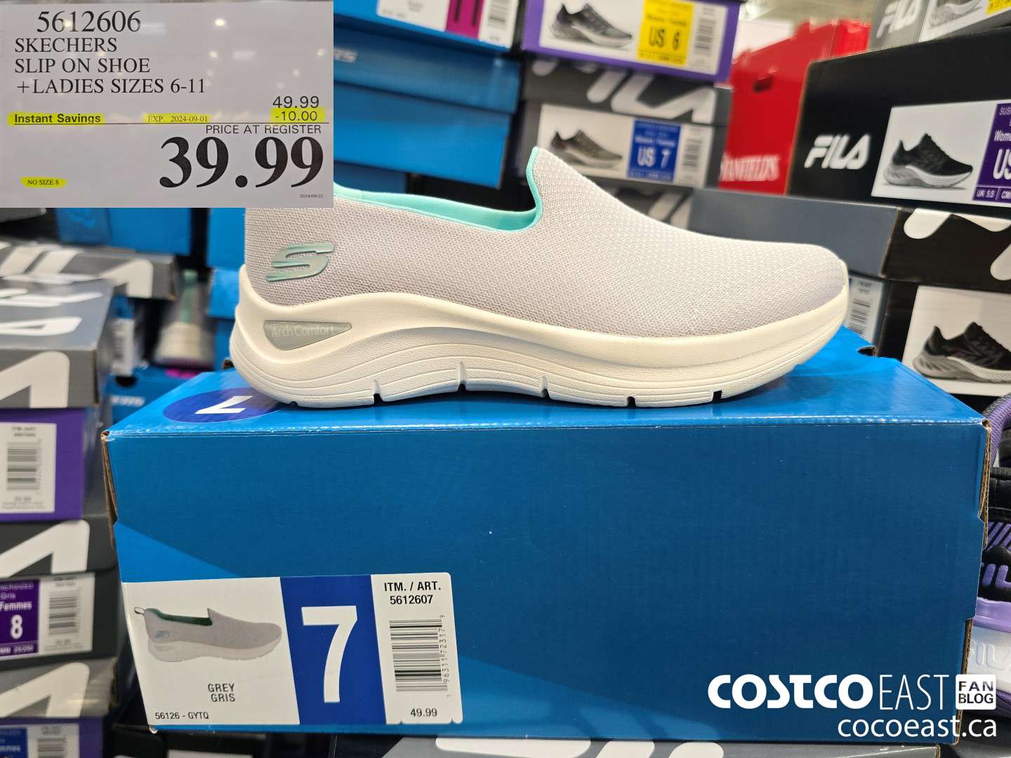 5612606 SKECHERS SLIP ON SHOE + LADIES SIZES 6-11 ($10.00 INSTANT SAVINGS EXPIRES ON 2024-09-01) $39.99