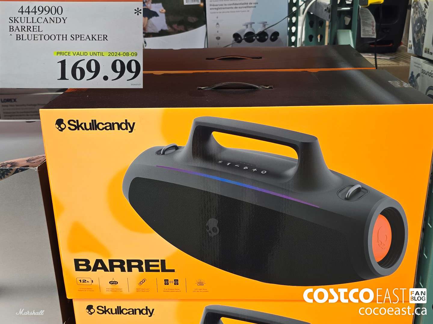4449900 SKULLCANDY BARREL ~ BLUETOOTH SPEAKER $169.99
