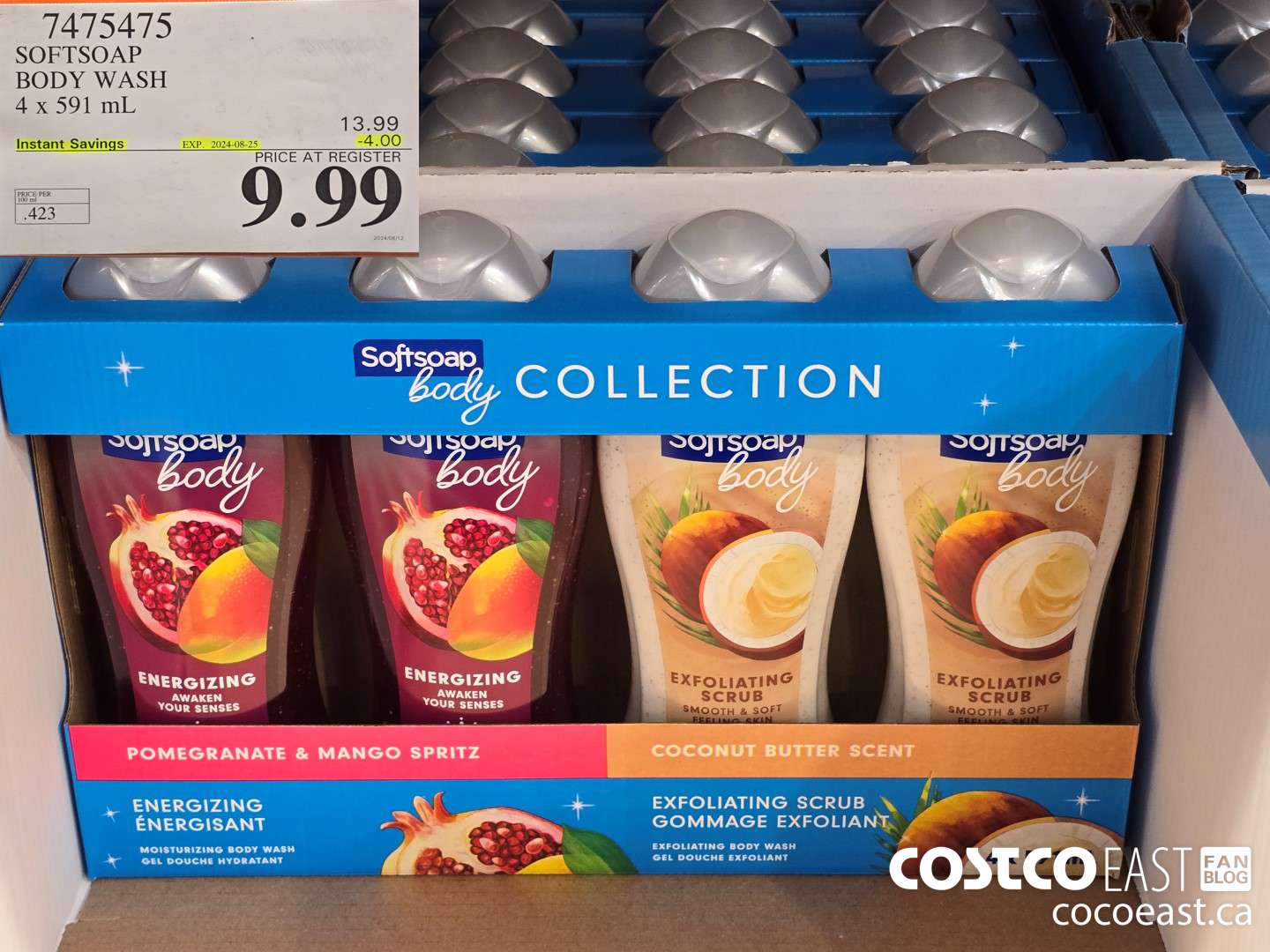 7475475 SOFTSOAP BODY WASH 4 x 591 mL ($4.00 INSTANT SAVINGS EXPIRES ON 2024-08-25) $9.99