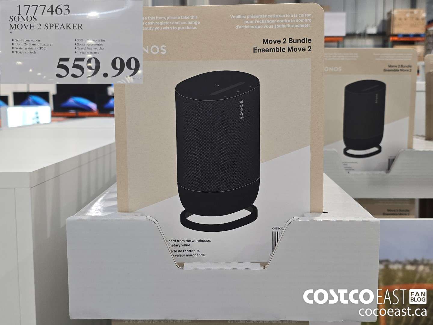 1777463 SONOS MOVE 2 SPEAKER $559.99