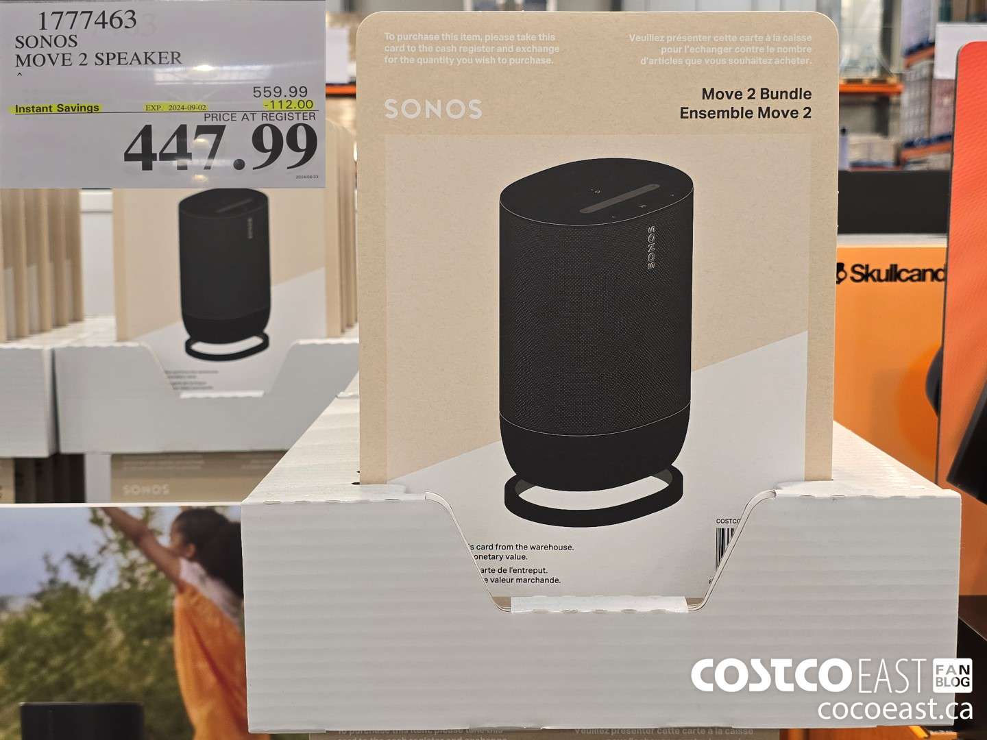 1777463 SONOS MOVE 2 SPEAKER ($112.00 INSTANT SAVINGS EXPIRES ON 2024-09-02) $447.99