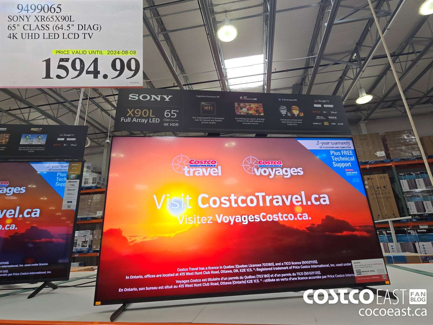 9499065 SONY XR65X90L 65