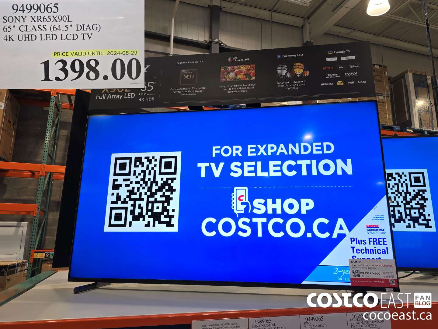 9499065 SONY XR65X90L 65