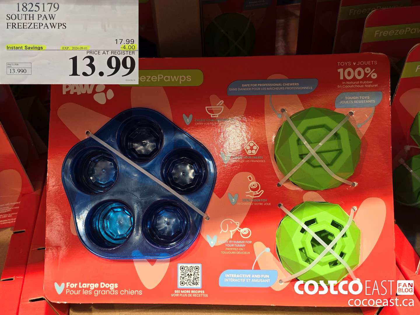 1825179 SOUTH PAW FREEZEPAWPS ($4.00 INSTANT SAVINGS EXPIRES ON 2024-09-01) $13.99