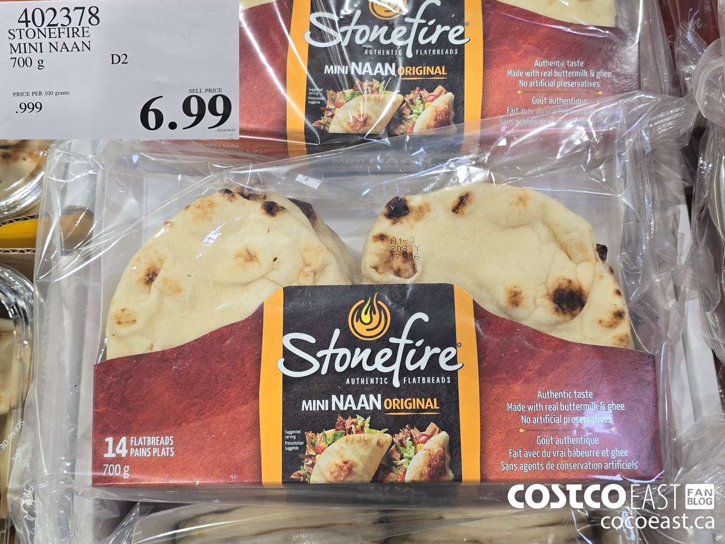 402378 STONEFIRE MINI NAAN 700 g $6.99