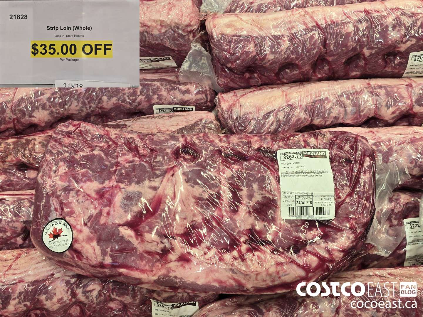 21828 STRIP LOIN (WHOLE) ($35.00 INSTANT SAVINGS)