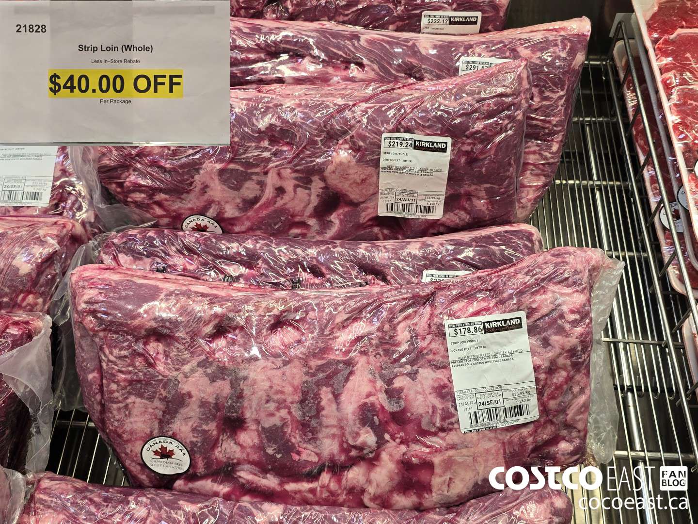 21828 STRIP LOIN (WHOLE) ($40.00 INSTANT SAVINGS)