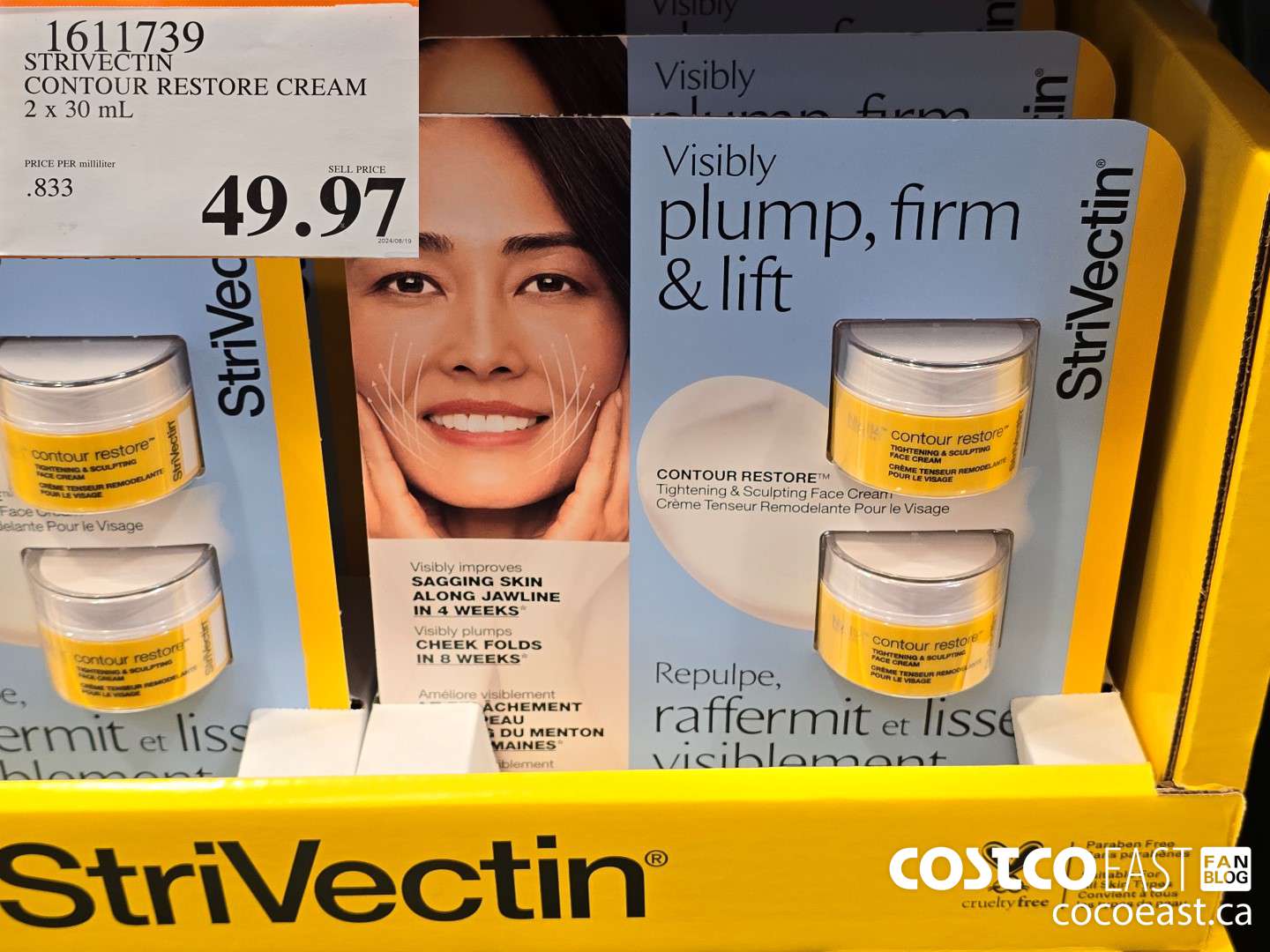 1611739 STRIVECTIN CONTOUR RESTORE CREAM 2 x 30 mL $49.97