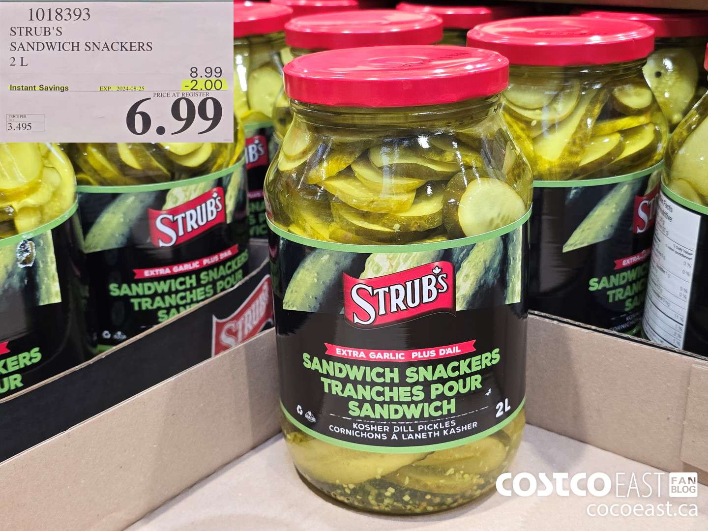 1018393 STRUB'S SANDWICH SNACKERS 2 L ($2.00 INSTANT SAVINGS EXPIRES ON 2024-08-25) $6.99