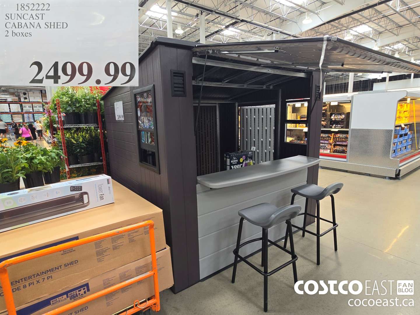 1852222 SUNCAST CABANA SHED 2 boxes $2499.99