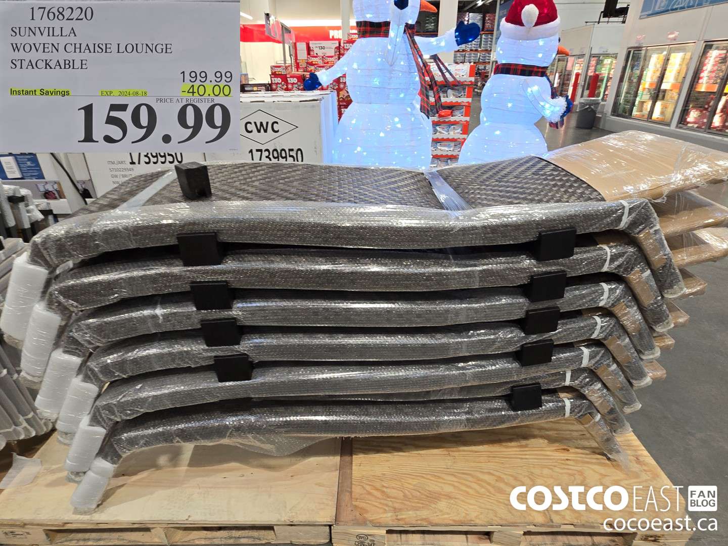 1768220 SUNVILLA WOVEN CHAISE LOUNGE STACKABLE ($40.00 INSTANT SAVINGS EXPIRES ON 2024-08-18) $159.99
