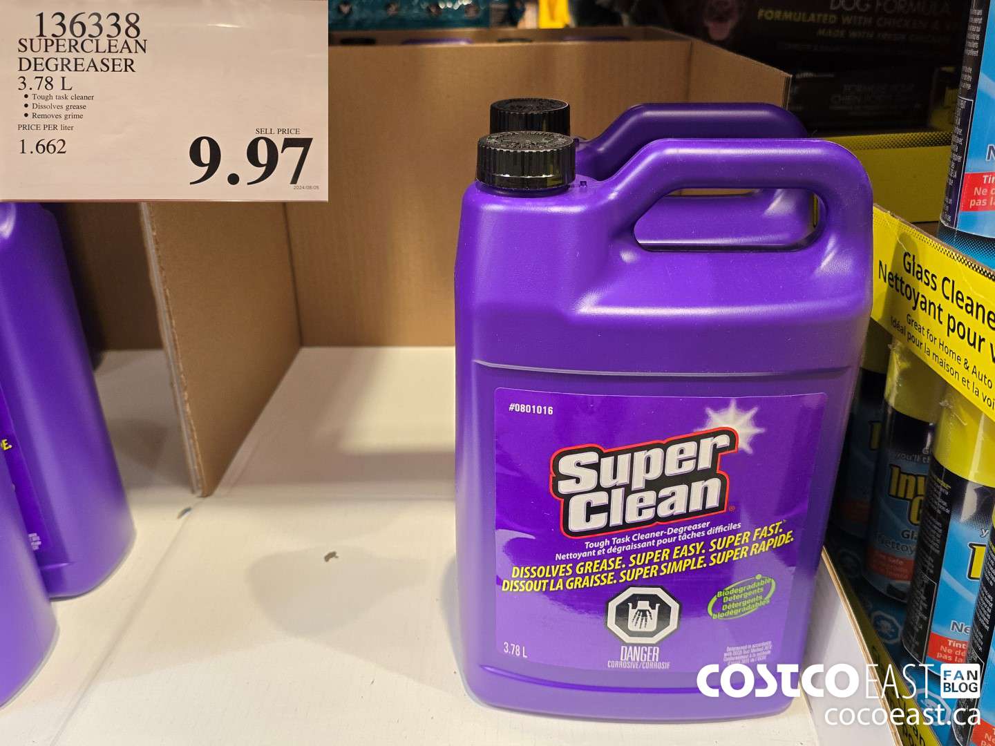 136338 SUPERCLEAN DEGREASER 3.78 L $9.97
