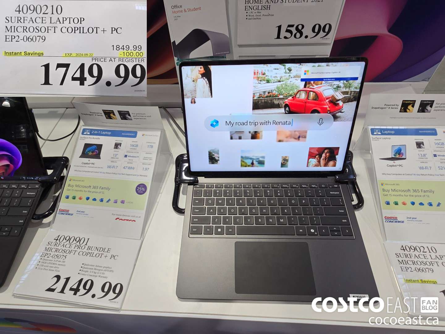 4090210 SURFACE LAPTOP MICROSOFT COPILOT + PC EP2-06079 ($100.00 INSTANT SAVINGS EXPIRES ON 2024-09-22) $1749.99